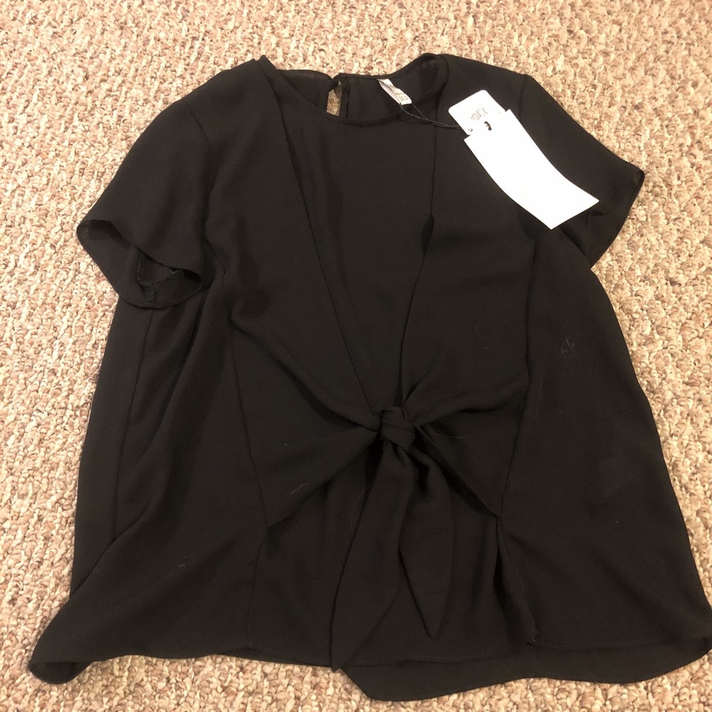 black tie blouse
